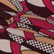 1 Yard Peach Eggplant Magenta Retro Ovals Silk Jersey 44" Wide Stretch Designer Fabric